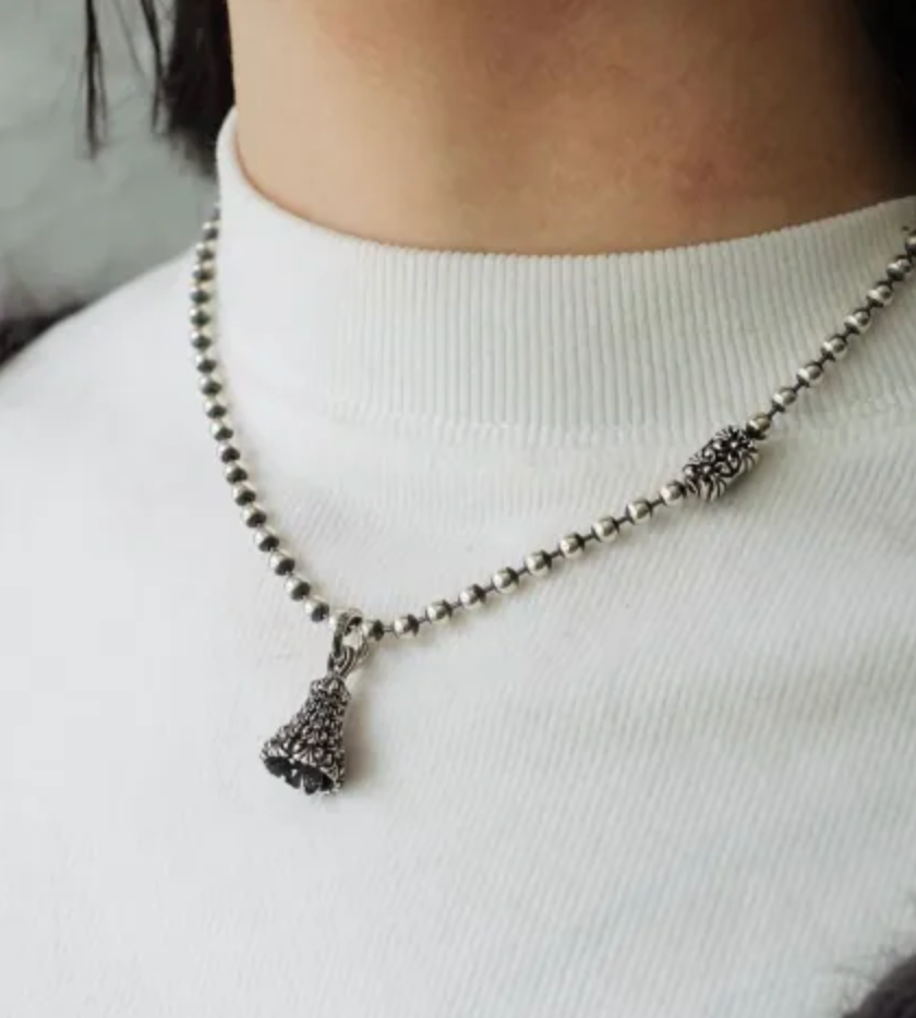 Chrome Ball Chain Necklace
