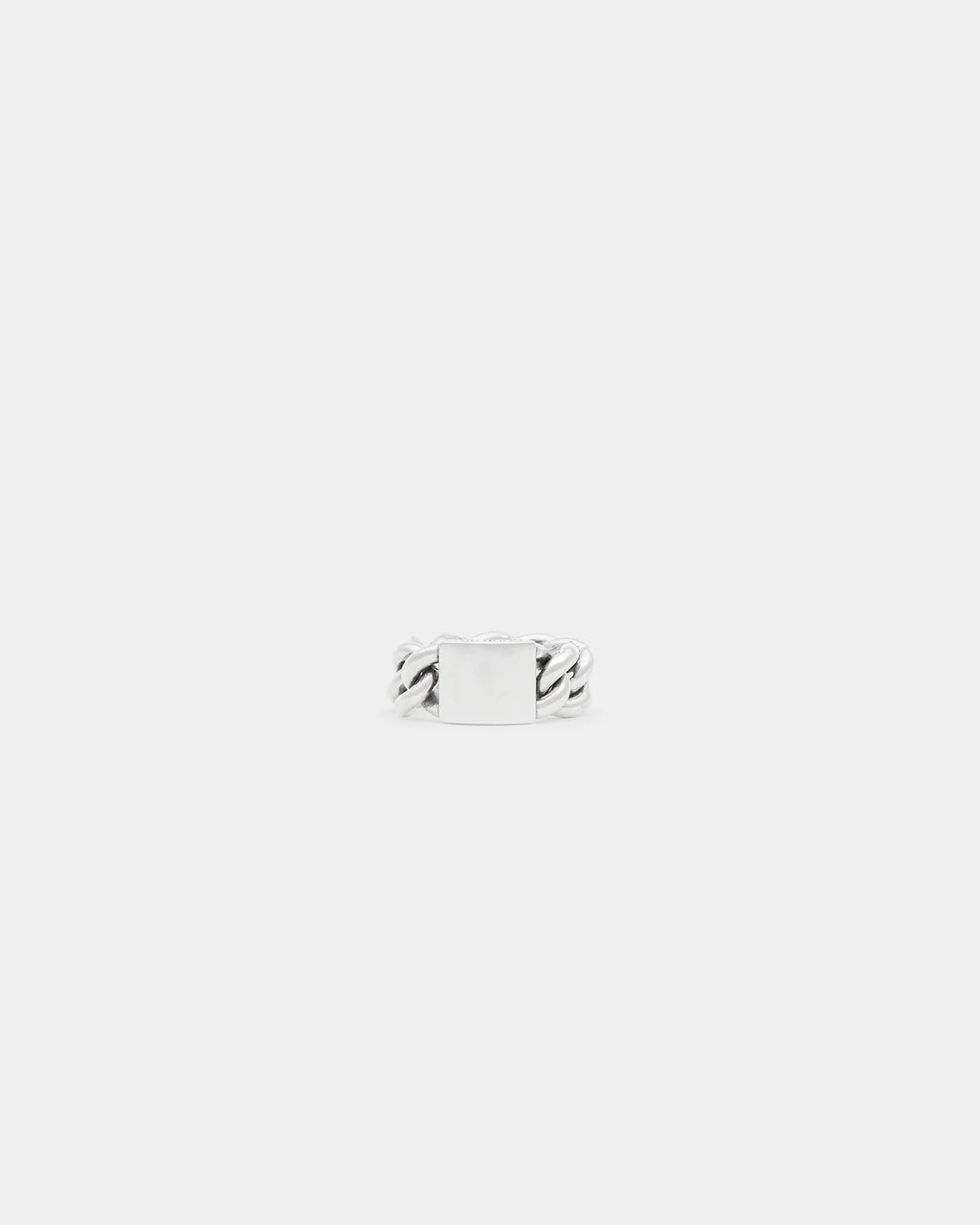 Curb Chain ID Ring - Smooth - C