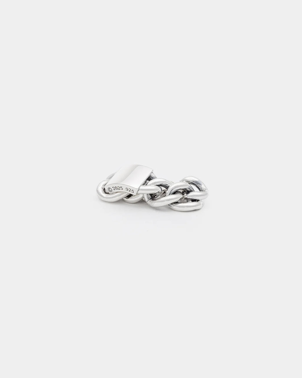 Curb Chain ID Ring - Smooth - C