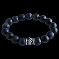 10mm Hawk Bead Blue Tiger Eye Bracelet