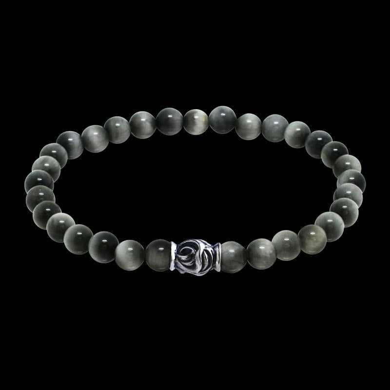 6mm Hawk Bead Eagle Eye Bracelet