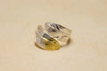 S Size Feather K18 Tip Ring