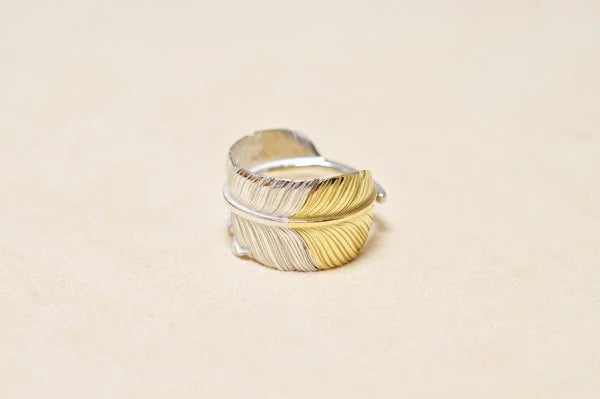 L Old Feather K18 Tip Ring