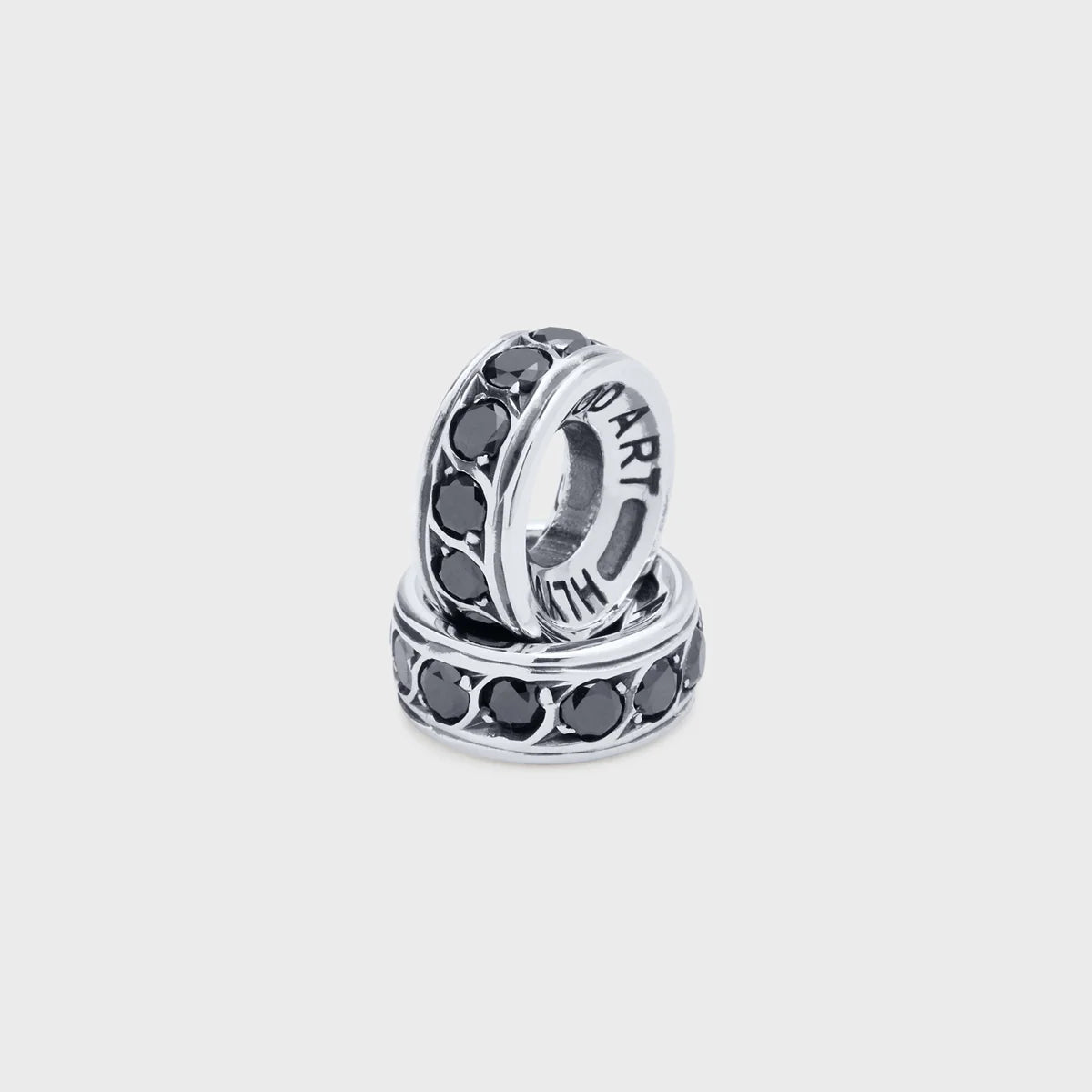 Pavé Rondel | Black Diamonds