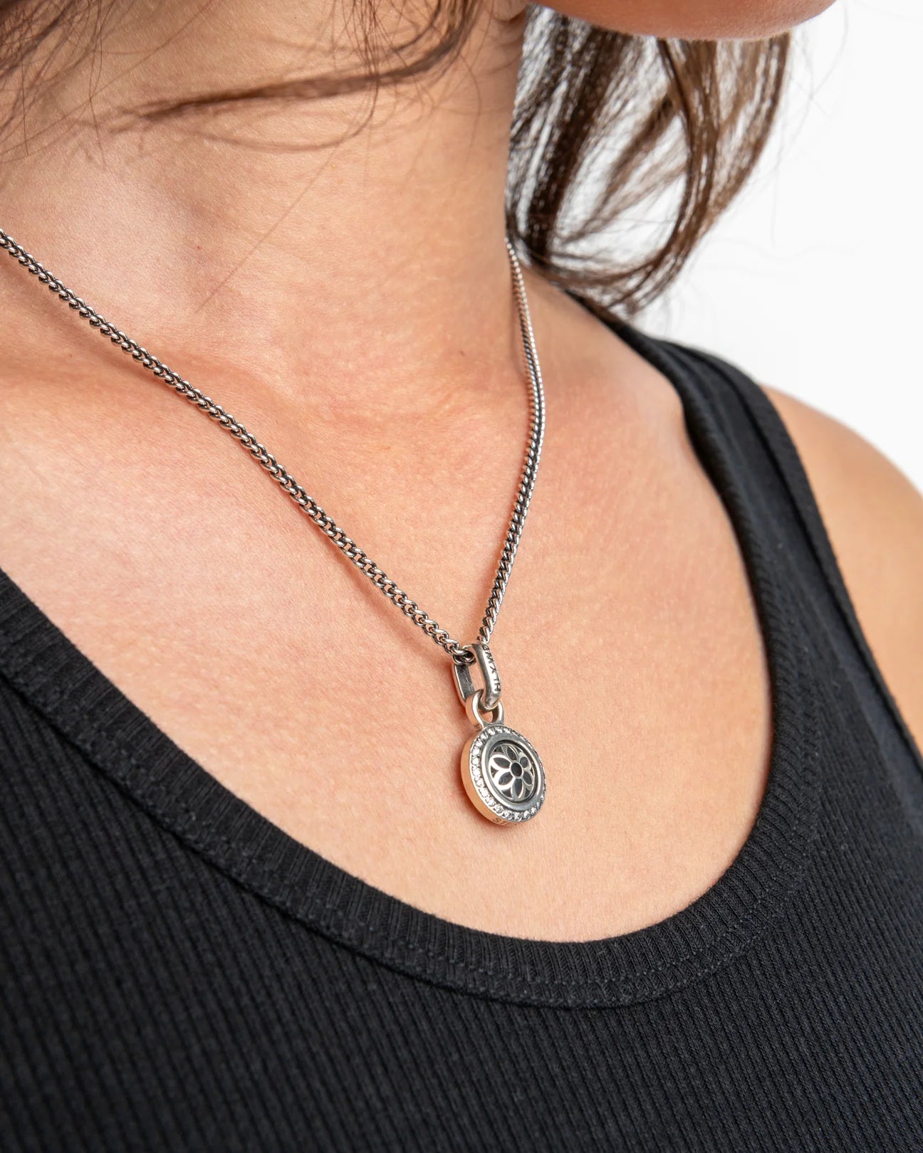 Lotus Pendant | Stones - Small