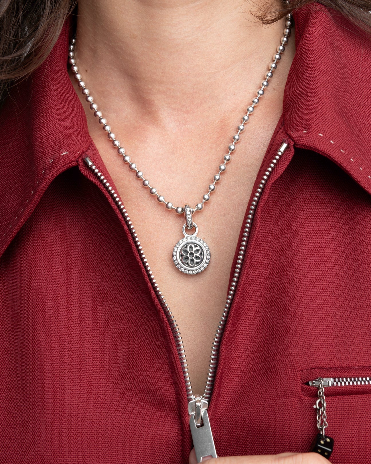Lotus Pendant | Stones - Medium