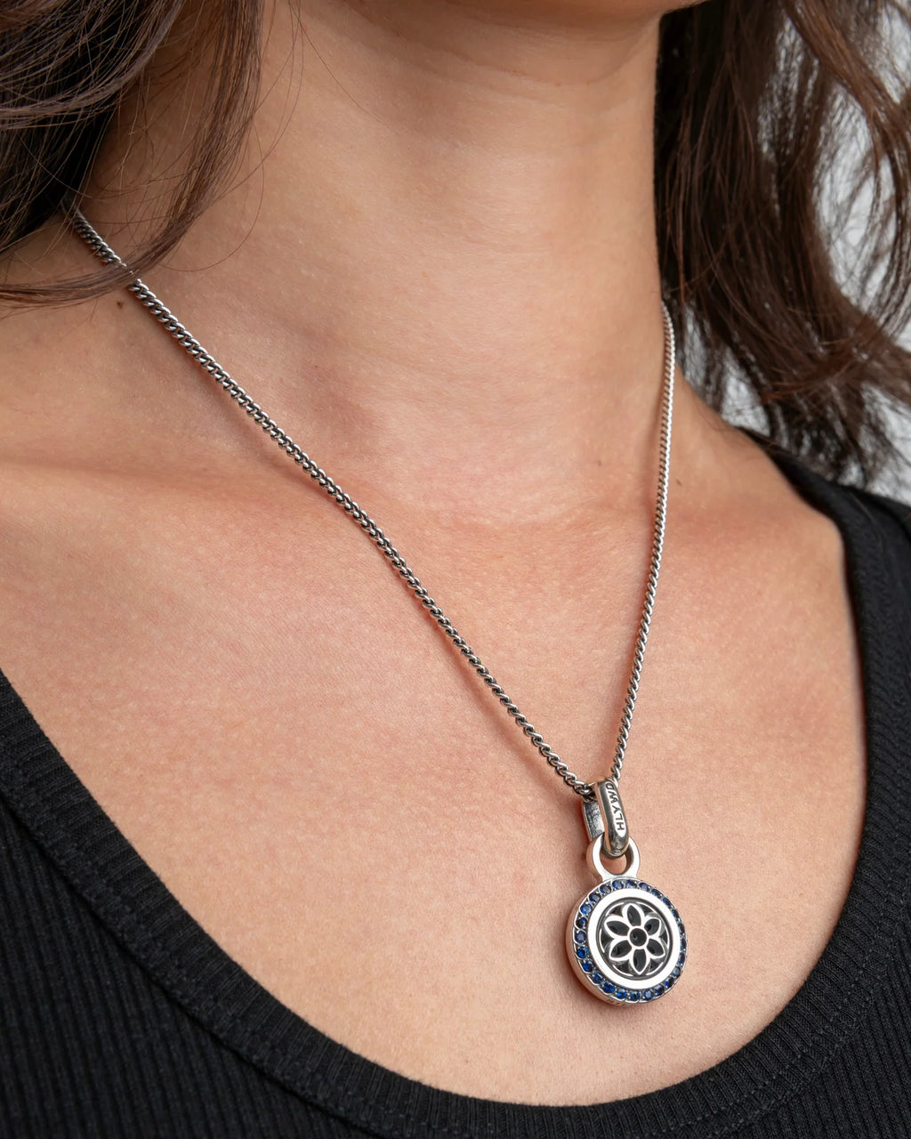 Lotus Pendant | Stones - Medium
