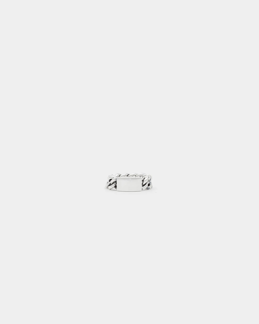 Curb Chain ID Ring - Smooth - A
