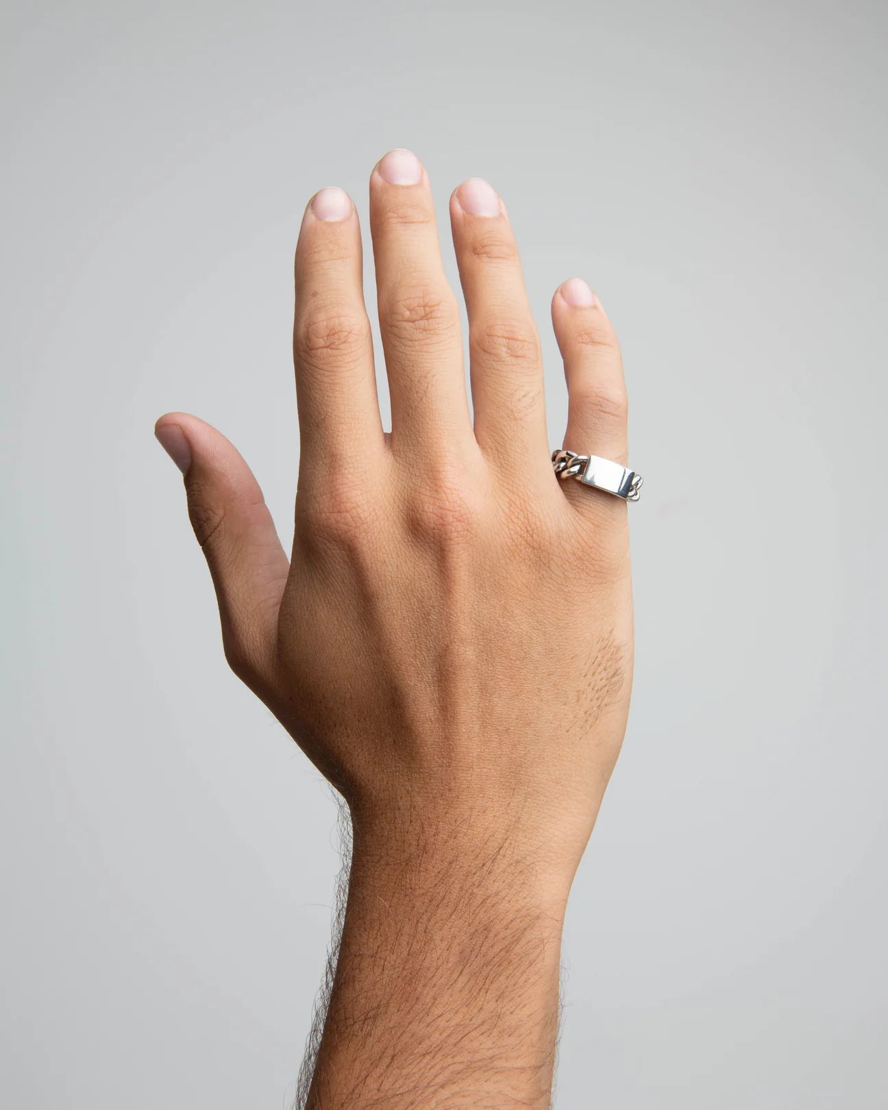 Curb Chain ID Ring - Smooth - A
