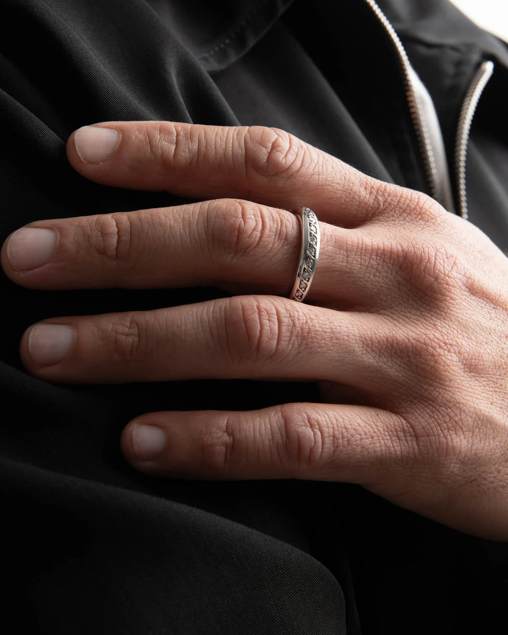 Spacer Ring | White Diamond Pavé