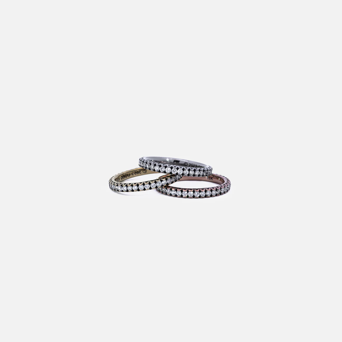 Tiny Petals Eternity Band | White Diamonds - 1.5mm