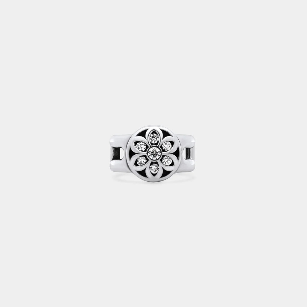 Cigar Band - White Diamonds Rosette