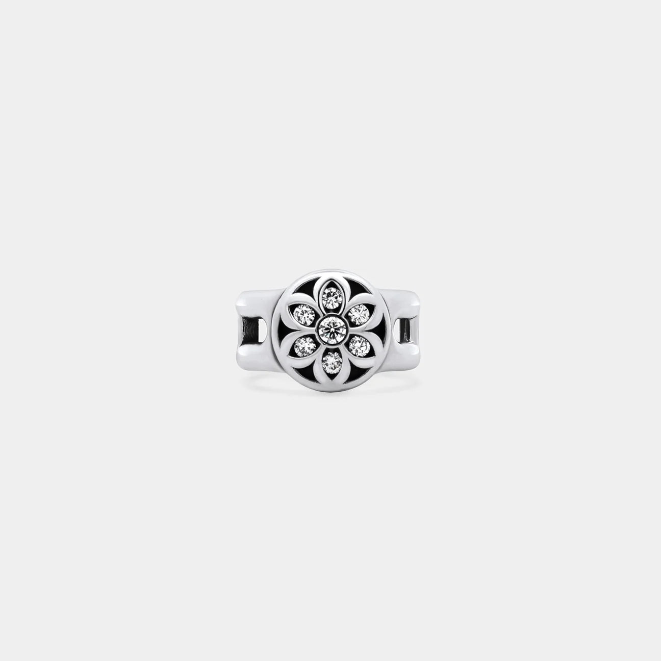 Cigar Band - White Diamonds Rosette